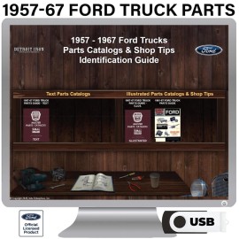 1957-1967 Ford Truck Parts Manuals on USB