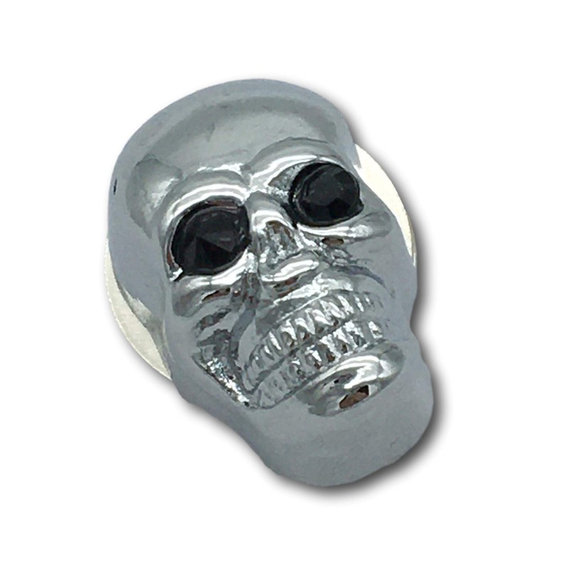 Set of 2 Screw Skull with Black Eyes Number Plate