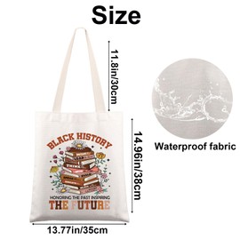 KEYCHIN Black History Month Tote Bag Black Women Gifts Honoring The Past Inspiring The Future The Afro Shoulder Bag (Honoring The Past)