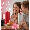 6pcs Heart Straw Toppers, Reusable Heart Straw Covers, Shiny Silicone