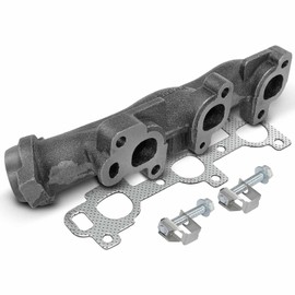 A-Premium Left Exhaust Manifold Kit W/Gasket, Bolts, Nuts [DOHC SOHC 6Cyl 3.6L 3.7L] Compatible with Dodge Ram 1500 Dakota 04-10, Durango 04-09 & Mitsubishi Raider 06-09 & Ram 1500 11-16, Dakota 2011