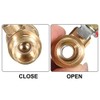 sourcing map Brass Air Ball Valve Shut-Off Switch 1/4 Inch
