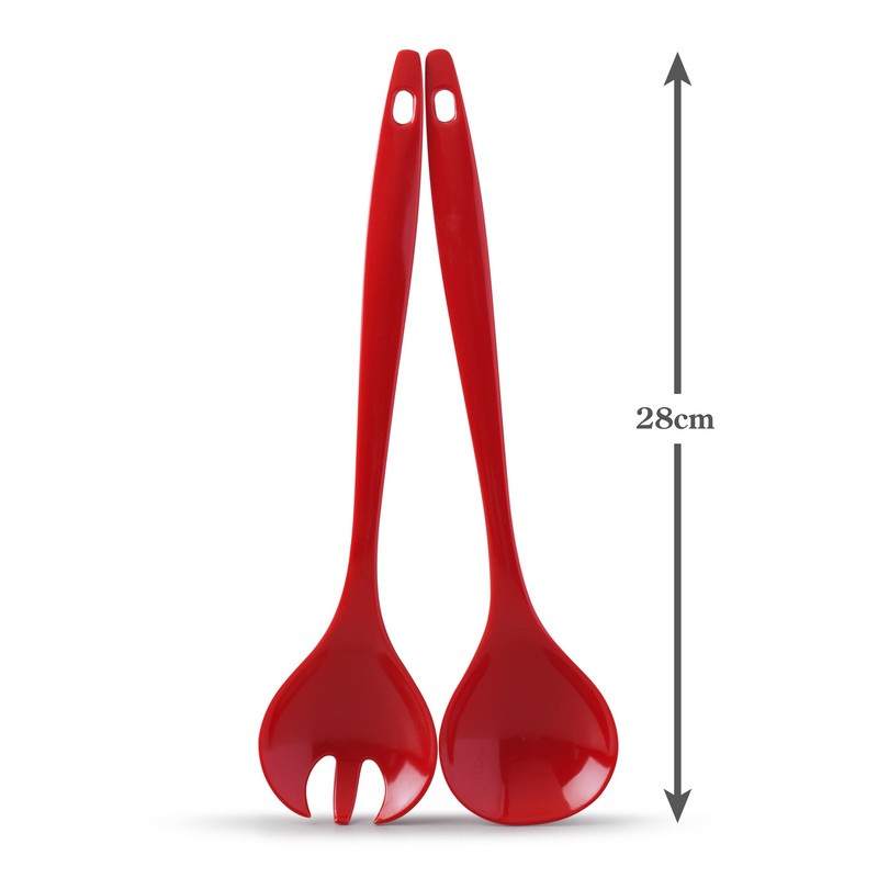 Zeal G205R Salad Servers, Red