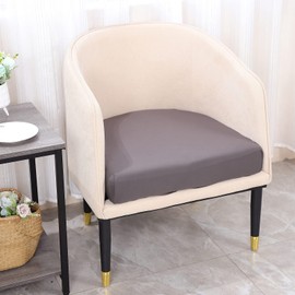 FOMIYES Round Loveseat Stretch Couch Cover Wear- Resistant All- Inclusive Sofa Cushion Cover Washable Elastic Furniture Slipcovers Protector Polyester Chic Sofa Covers (Dark Grey) Folding Couch