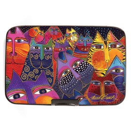 Monarque RFID Secure Armored Wallet, Laurel Burch Collection (Fantasticats)