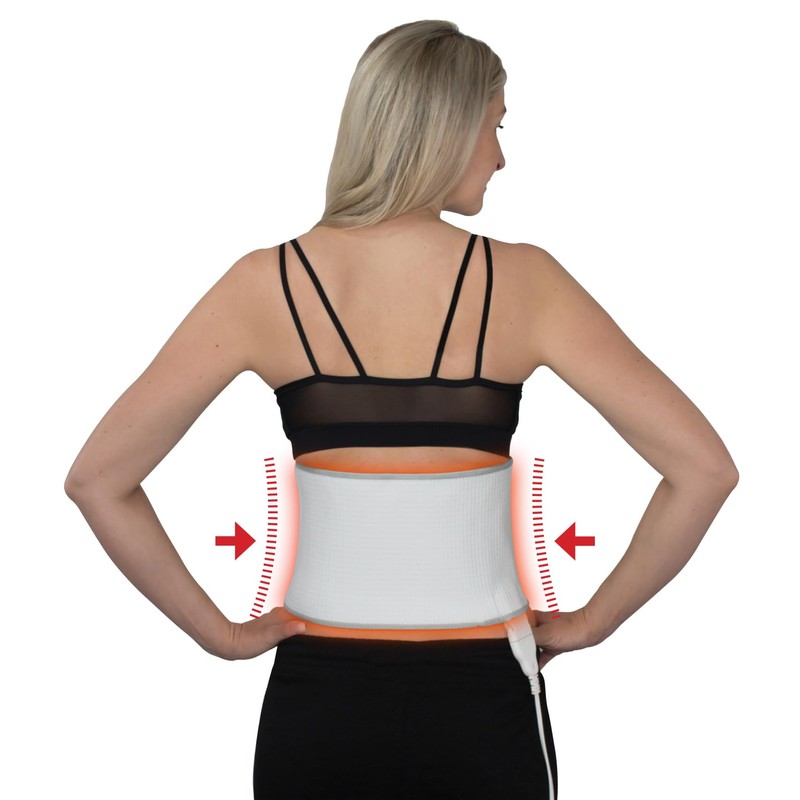 Hydas Back Brace with Warmth, Heated Back Support Belt for