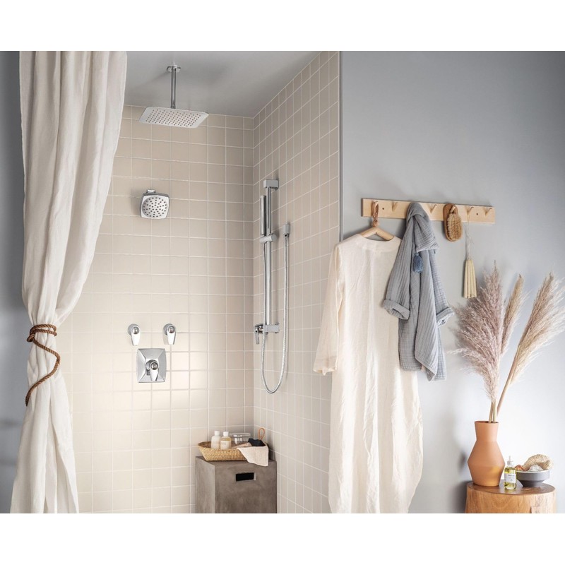 Moen 336651 Extended 18-Inch Straight Overhead Shower Arm, Chrome
