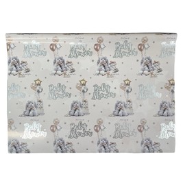 Unisex Baby Shower Wrapping Paper - 1 Sheet & 1 Matching Tag