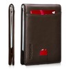 RUNBOX Slim Wallet for Men Genuine Leather RFID Blocking Bifold