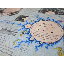 Bill Tavis Mandelmap Fractal Poster 54x36 inches