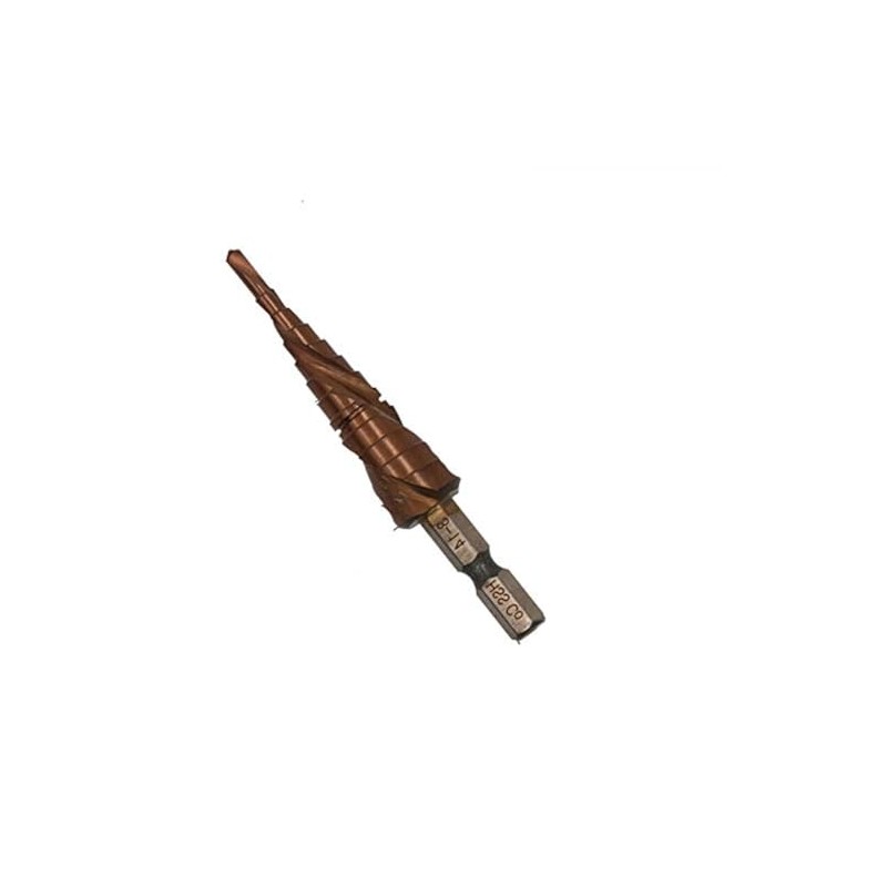 Vogueing Tool Cone Drill Bit, 1pc Grooved Step Drill Bits