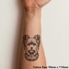 'Yorkshire Terrier' Temporary Tattoo - Water Resistant, Skin-Safe, Non-Toxic Transfer
