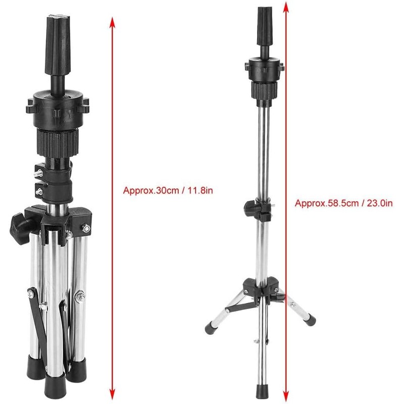Semme Soporte para trípode Ajustable de maniquí de Cabello Profesional,