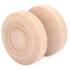 Spin Gear Wooden Yo-Yo (Large Plain), Easy for Children to Play, Made in Japan, For Painting and Crafting Toys, Rolling Play
