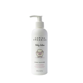 Carina Organics Carina Organics Extra Gentle Baby Lotion, Organic & Natural, for Sensitive Skin, Whole Body, 8 fl oz