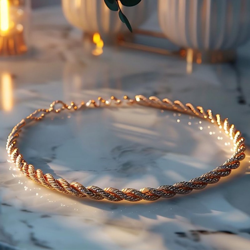 DELORIGIN 5m 14K Gold Plated Wire 17 Gauge Round Half