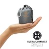 Go Travel Compact Snoozer Inflatable Travel Pillow - Black -