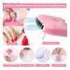 Kit Pestañas Maquillaje Aplicacion Extensión Diy Completo Coral Claro