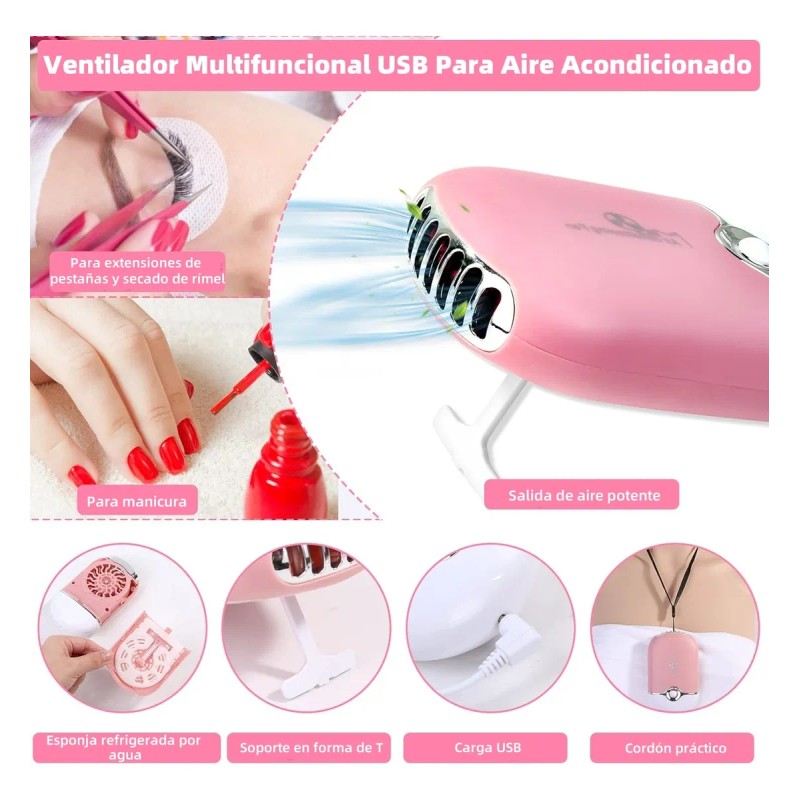 Kit Pestañas Maquillaje Aplicacion Extensión Diy Completo Coral Claro