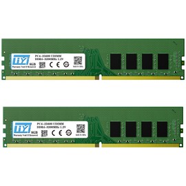 LIYI DDR4 16GB RAM (2x8GB) Kit 3200MHz PC4-25600 CL22 Unbuffered Non-ECC 1.2V 288Pin High Performance Dual Channel DRAM UDIMM for Intel AMD Ryzen XMP 2.0 PC Computer Desktop RAM Memory Module Upgrade