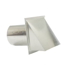 FAMCO Galvanized Steel Hooded Wall Vent With Damper, Dryer Vent Outlet Used For Air Exhaust Applications