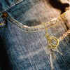 PATIKIL 2.4 Inch Fish Hook Keychain, Solid Brass U Hook