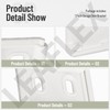 Garage Door Bracket Compatible with Simpli-Safe Alarm Entry Sensors, Works