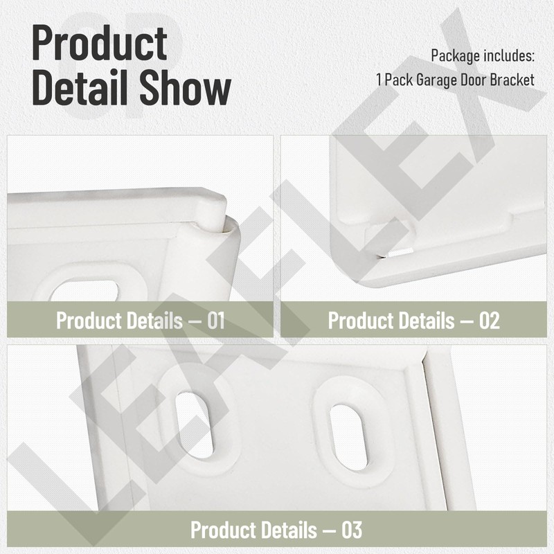 Garage Door Bracket Compatible with Simpli-Safe Alarm Entry Sensors, Works