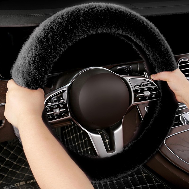 Taozoey Steering Wheel Cover, Pack of 3, Winter Steering Wheel