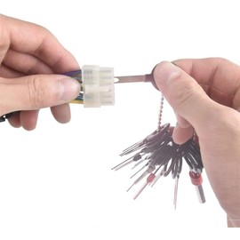 Jieddey Terminal Removal Tool,21 PCS Auto Key Extractor Tool Pin Extraction Tool Kit Electrical Wiring Crimp Connector for Depinning Crimp Wire Connectors