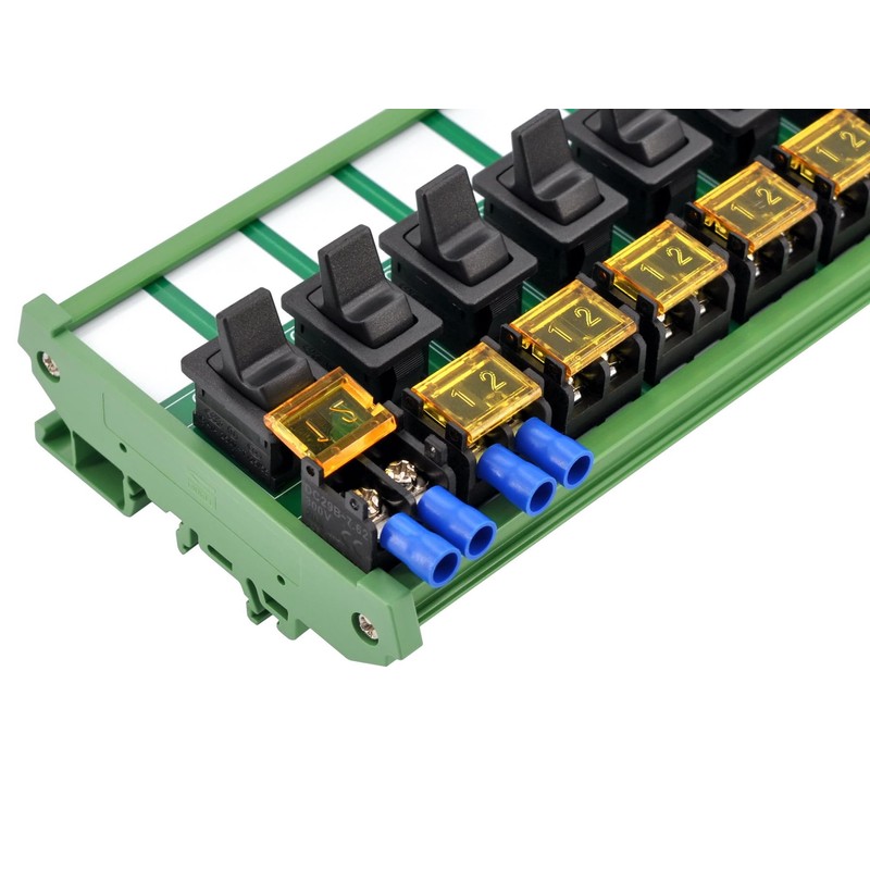 DIN Rail Mount Paddle Rocker Switch Module, 10Amp 250VAC /