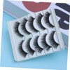 Ipetboom Handmade Eye Lashes 5 Pairs Fake Lashes Natural Tool