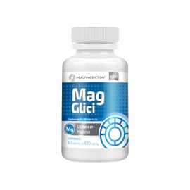 HEALTHADDICTION - Magnesio de Alta Absorción, Glicinato de Magnesio en Cápsulas, 400mg por Porción - Presentación de 60 Cápsulas