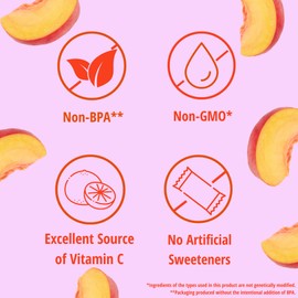 Del Monte Bubble Fruit Gel Peaches and Boba in Strawberry Flavored Gel, 4.5oz (24 Count) | Real Fruit & Popping Boba Pearls, Lunch Snacks, Fruit Cups