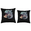 Kuhli Loach Eating Pizza Throw Pillow