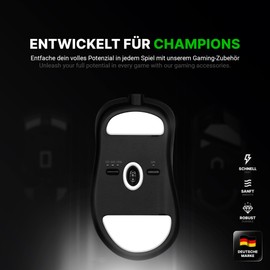 SensoryBoost DPS Glides (Set of 2) for BenQ Zowie EC1/2, EC1/2-A, EC 1/2/3-C - Ultra Fast, Rounded, Low Friction, Durable - Replacement Mouse Feet, Skates - Gaming Mouse Upgrade Accessories