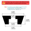 sourcing map Pack of 12 Chair Leg Caps Protective Buffer