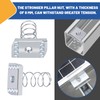 Glarks 16pcs 4 Sizes Strut Channel Nuts with Standard Spring