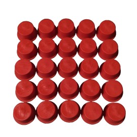 Caplugs 25x Caplugs T-12 Female 3/4" NPT / IPS Plug Protectors Valves Pipes Fittings Red