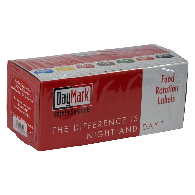 DayMark Safety Systems Day of The Week 1" Removable Labels,