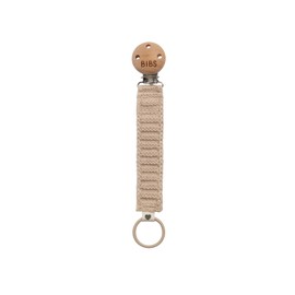 BIBS Pacifier Clip Knitted - Vanilla