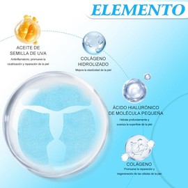 2PC Mascarilla de colágeno, mascarilla de colágeno puro soluble, Reafirmar e Hidratar，Reduce La Flacidez Y Opacidad - Colágeno Hidrolizado Para Piel B