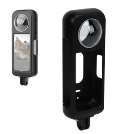 Goshyda Jaula de Marco de Cámara para X3, Marco de Carcasa de Plataforma de Jaula Protectora de Metal con Cubierta de Lente para X3