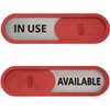 in Use and Available Sign (Red)