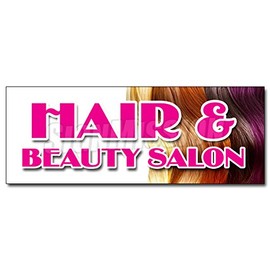 12" Hair & Beauty Salon Decal Sticker Manicure Hairdresser Stylist Walk-in