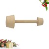 PRETYZOOM Double Ended Wooden Egg Tart Tamper Tool for Baking