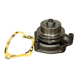 Water Pump With Pulley Fits Perkins 4.108 Engine Massey Ferguson 25 135 Clark Gehl Replacement 748095M91 U5MW0054 Cast Iron + Gasket | Arko