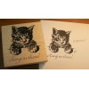 custom made P6 Hang in there! rubber stamp "kitten" 3x2.5"