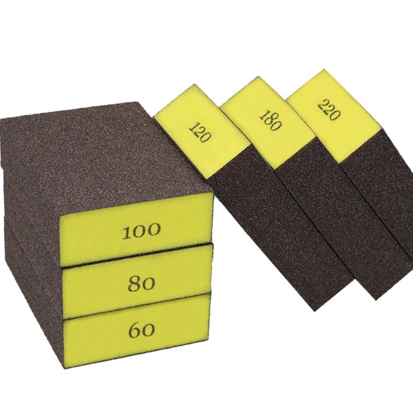 6 Pieces Sanding Blocks for Wood, Sandpaper Block Sanding Sponges