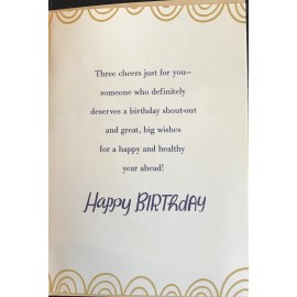 Designer Greetings Hip Hip Hoo-Rays, Just For You, Happy Birthday, Greeting Card